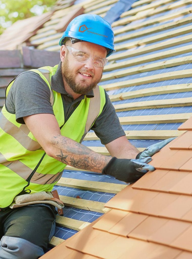 Tejados Costero trabajando en A Coruña